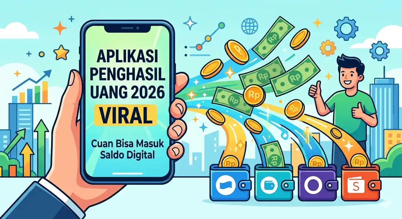 Aplikasi Penghasil Uang 2026 Viral, Cuan Bisa Masuk Saldo Digital